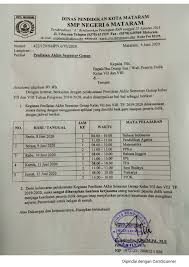 Maybe you would like to learn more about one of these? Jadwal Penilaian Akhir Semester Genap Kelas 7 Dan 8 Smp Negeri 6 Mataram Tahun 2019 2020 Smpn 6 Mataram