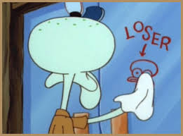 Loser Gif Find Share On Giphy Spongebob Spongebob Memes Squidward Meme