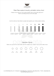 actual barbell piercing size chart nose hoop ring sizes