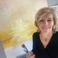 Golden Coastal Impression by Linda Gregor