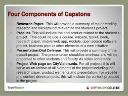 Besides, it helps to check student's readiness for future career or college as one is supposed to incorporate all the knowledge and skills acquired during the course into the capstone project. Designing Your Technology And Ministry Masters Capstone Project