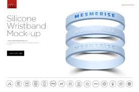 Silicone Wristbands 2 Mock Up Mocking Wristbands Mockup