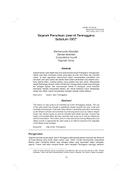 We did not find results for: Pdf Sejarah Penulisan Jawi Di Terengganu Sebelum 1957