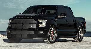 Under the twin snorkel hood. Shelby F 150 Super Snake Complements Sinister Looks With Brushed Titanium Rims Carscoops