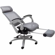 Elastic All Mesh Reclining Office Chair W Adjustable Sliding Seat Depth Footrest Browna Office Chair Outdoor Lounge Chair Cushions Wooden Dining Room Chairs