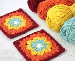 These afghan squares are designed by a number of crochet pattern designers, and are great for afghans, bags, mats and other crocheted items. Autumn Rainbow Granny Square For Grannysquare Day Repeat Crafter Me