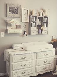 Great Storage Idea For Diaper Changing Essentials Looks Good And Is Practical Too Changing Table Dresser Baby Girl Room Baby Changing Table