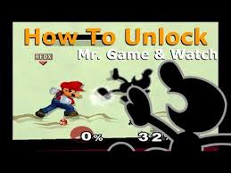 Game and watch first appeared in: Super Smash Bros Melee How To Unlock Mr Game Watch Youtube