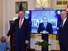 Barnaby joyce's newborn son with partner vikki campion has been pictured for the first time. Bl F 3 Wi0a09m