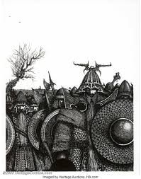 Tolkien writes in his criticism: Ian Miller Original Illustration For The Tolkien Bestiary Lot 9545 Heritage Auctions