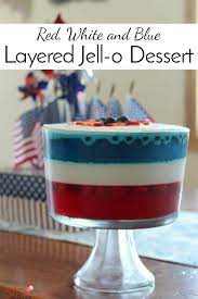 Cook and stir over low heat until dissolved. Red White And Blue Jello Dessert Simple And Seasonal