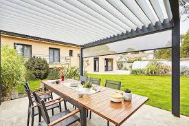 La manivela puede doblar hacia abajo. 5 Belles Raisons De Preferer Une Pergola En Aluminium