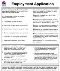 Taco Bell Application Online Employment Forms
