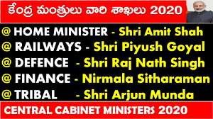 And all other portfolios not allocated to any cabinet ministers. Central Cabinet Ministers Of India 2020 In Telugu New Central Ministers 2020 Rrb Ntpc Ssc Youtube