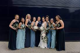 Mix And Match Blue Tone Bridesmaid Dresses Bridesmaid Dress Inspiration Laura Alpizar Photo Bridesmaids Dress Inspiration Bridesmaid Dresses Wedding Dresses