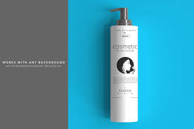 Cosmetic Product Mockup Bundle Bottle Mockup Bottle Transparent Labels
