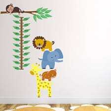 Jungle Height Chart Wall Sticker