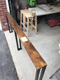 Behind The Couch Table Made Custom To Order Usb Charging Etsy Livingroomdesigns Diy Sofa Table Couch Table Diy Table Behind Couch