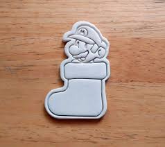 Mario Christmas Cookie Cutter (2-piece)