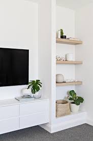 A wall of open shelves comes with endless possibilities, including the ability to fill it. Your Living Room Decor Will Never Be The Same Livingroomideas Luxuryfurnitur Farm House Living Room Modern Farmhouse Living Room Living Room With Built Ins