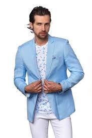 Shop over 400 top camel button coat and earn cash back all in one place. Men S Linen Blazer Sky