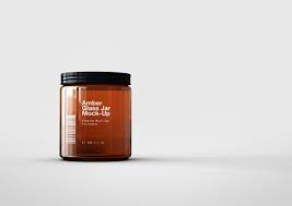 Download Amber Glass Jar Apothecary Jar Mock Up On Behance
