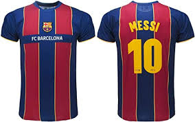 Fc barcelona has been crowned european champions 5 times, spanish league champions 26 © 2021, dfb. Barcelona Official Fcb 2021 Messi Number 10 Home Football Shirt Blue Grain Amazon De Bekleidung