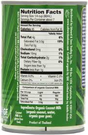 Each 1/4 cup contains 4 g. Native Forest Organic Light Coconut Milk Reduced Fat 13 5 Ounce Cans Pack Of 12 By Native Forest Amazon De Lebensmittel Getranke