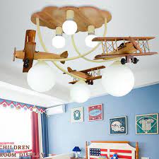 Maybe you would like to learn more about one of these? 3 Light Modern Wood Iron Plane Aircraft Flush Mount Ceiling Light