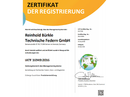 It is based on the iso 9001 standard and the first edition was published in june 1999 as iso/ts 16949:1999. Qualitat Iatf 16949 Din Iso 9001 Stanzbiegeteile Drahtbiegeteile Blattfedern Edelstahl