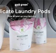 Grab Green Natural Delicate Wash Laundry Detergent Pods, Fragrance Free,  Unscented/Free & Clear, 24 Loads