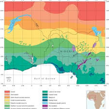 The gulf of guinea is consequently, vegetation zones run parallel to each other from north to south and are related to. Simplified Vegetation Map Of West Africa Including The Main Niger And Download Scientific Diagram