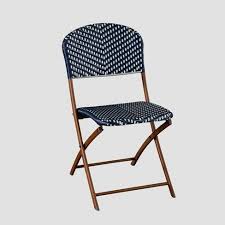 The French Cafe Wicker Folding Patio Bistro Chair From Threshold 153 Is A Timeless Addition To Bistro Chairs Wicker Patio Chairs Outdoor Patio Furniture Sets
