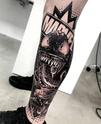 Matias Noble S Black And Grey Realistic Tattoo Venom Tattoo Cool Tattoos Tattoos
