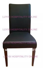 The durable wooden legs are finished in black to match the style. Black Vinyl Wood Color Metal Frame Upholstered Dining Chair Luyisi970 45 Upholstered Dining Chairs Dining Chairs Upholsteredmetal Chair Frame Aliexpress