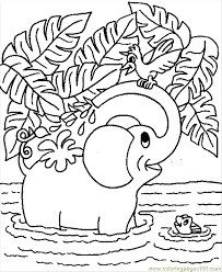 It's realistic but simple, and it has letters spelling out the word elephant underneath. Free Printable Coloring Page Of Elephant Coloring Home
