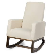 It is perfect for your nursery or any room in your home.it tall back is perfect for resting your head during those middle of the night feedings. Mid Century Rocking Chair Retro Modern Fabric Upholstered Relax Rocker 219 95 Free Shipping Thi Mid Century Rocking Chair Rocking Chair Modern Rocking Chair