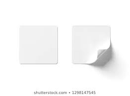 Square Stickers Images Stock Photos Vectors Shutterstock Tag Template White Sticker Paper Blank Stickers