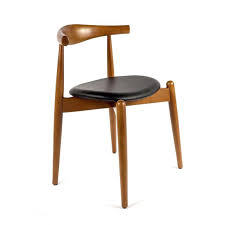 Mid Century Modern Reproduction Ch20 Elbow Chair Black Seat Inspired By Hans Wegner France Son Midcentury Modern Dining Chairs Dining Chairs Chair