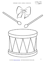 Show your kids a fun way to learn the abcs with alphabet printables they can color. Free Christmas Drums Coloring Page Drums 13