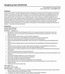 This is a resume example for an operations manager and quality manager transitioning from operations positions in the air force. Quality Manager Resume Summary June 2021