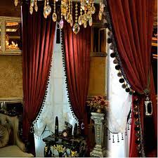 On sale for ¤60.00 original price ¤63.16 $60.00 ¤63.16. Amazon Com Luxury Curtain For Living Room Blackout Velvet 2 Panels Curtains Set Luxury Tassel Bedroom Curtains Burgundy 50w 96l 2 Home Kitchen