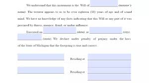 How strong are your intentions to protect your loved ones financially and psychologically after your demise? Fillable Michigan Last Will And Testament Form Free Formspal