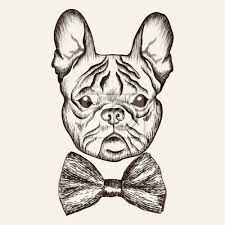 French bulldog sketch vectors (605). Sketch French Bulldog With Bow Tie Hand Drawn Dog Illustration Fototapete Fototapeten Hipster Hunde Bulldogge Myloview De