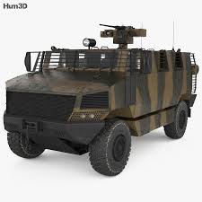 3d Model Of Golan Mrap 3d Model Model Military Vehicles