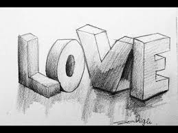 3d Love Drawing Tutorial Step By Step Pencil Drawing Youtube Drawing Tutorial 3d Drawing Tutorial Pencil Drawings
