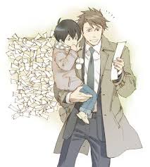 psycho pass 親子 イラスト キャラクタースケッチ 宜野座