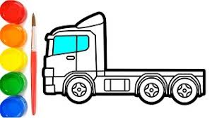 Mack truck super keluaran baru dengan ban yang ditutup oleh bumper. 25 Gambar Mewarnai Truk Kontainer Terkini Lingkar Png