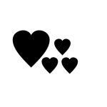 Butterfly Hearts Trail Free Svg
