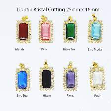 Ciri utama batu pasir emas asli : Liontin Batu Kristal Cutting Persegi Panjang Vee Liontin Pendant Wanita Shopee Indonesia